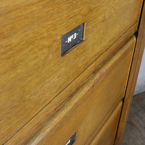 Mid Century Oak Solicitors Storage Cabinet #2
