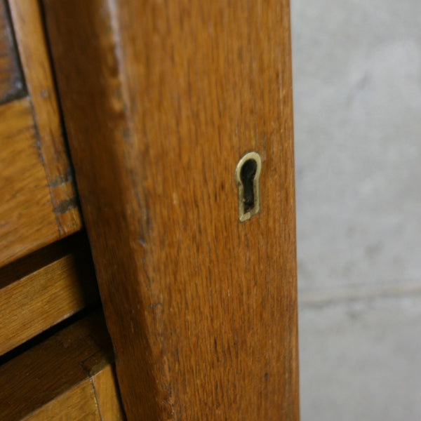 Mid Century Oak Solicitors Storage Cabinet #1