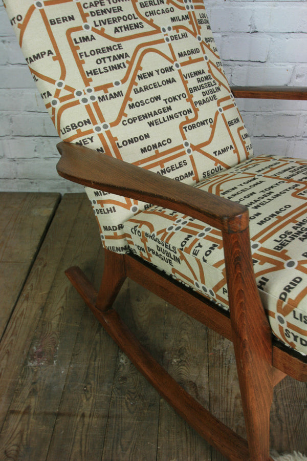 Vintage Restored Parker Knoll Rocking Chair