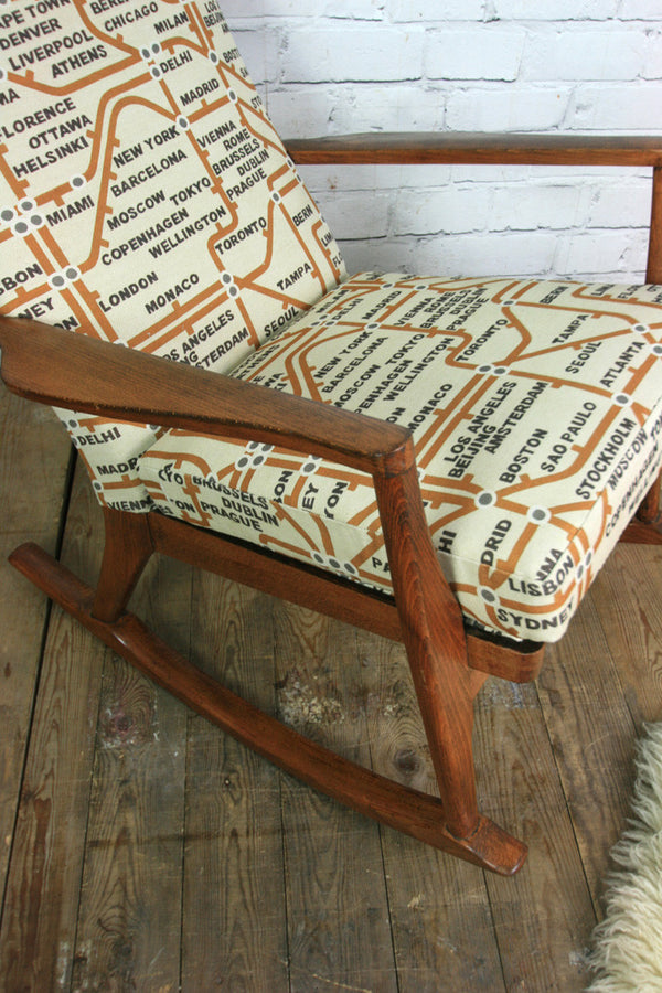 Vintage Restored Parker Knoll Rocking Chair