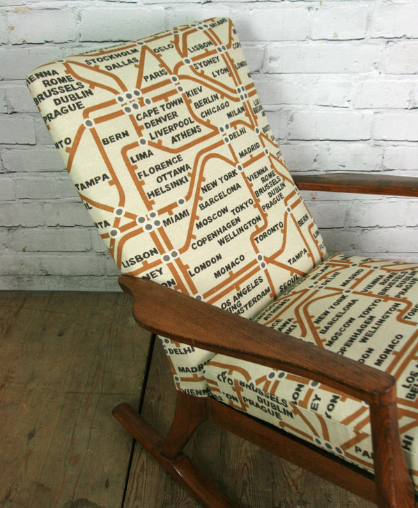 Vintage Restored Parker Knoll Rocking Chair