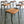 Vintage Reclaimed Iroko School Laboratory Stacking Stools x 1