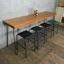 *NEW* Reclaimed Teak Breakfast/Bar Height Table with Hairpin Legs