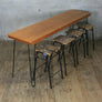*NEW* Reclaimed Teak Breakfast/Bar Height Table with Hairpin Legs