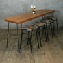 *NEW* Reclaimed Teak Breakfast/Bar Height Table with Hairpin Legs