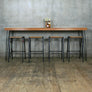 *NEW* Reclaimed Teak Breakfast/Bar Height Table with Hairpin Legs
