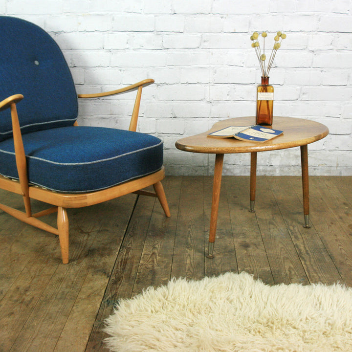 Mid Century Oak Kidney Coffee Table