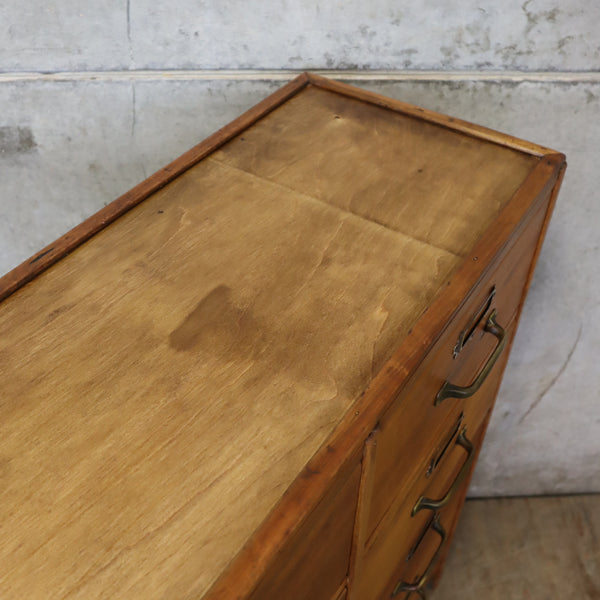 vintage_rustic_beech_school_chest_drawers