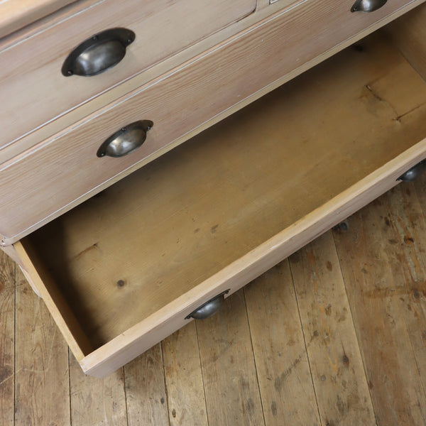 vintage_rustic_bleached_pine_chest_of_drawers