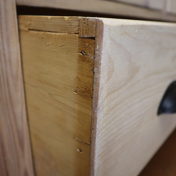 vintage_rustic_bleached_pine_chest_of_drawers