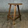 Rare Vintage Rustic Elm Industrial Silversmith / Engineers / Machinist / Draftsman Stool or Chair