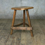 Rare Vintage Rustic Elm Industrial Silversmith / Engineers / Machinist / Draftsman Stool or Chair