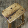 Rare Vintage Rustic Elm Industrial Silversmith / Engineers / Machinist / Draftsman Stool or Chair