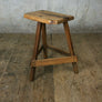 Rare Vintage Rustic Elm Industrial Silversmith / Engineers / Machinist / Draftsman Stool or Chair