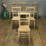 Set of Six Vintage Rustic Chairs #1502m
