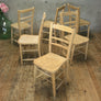 Set of Six Vintage Rustic Chairs #1502m