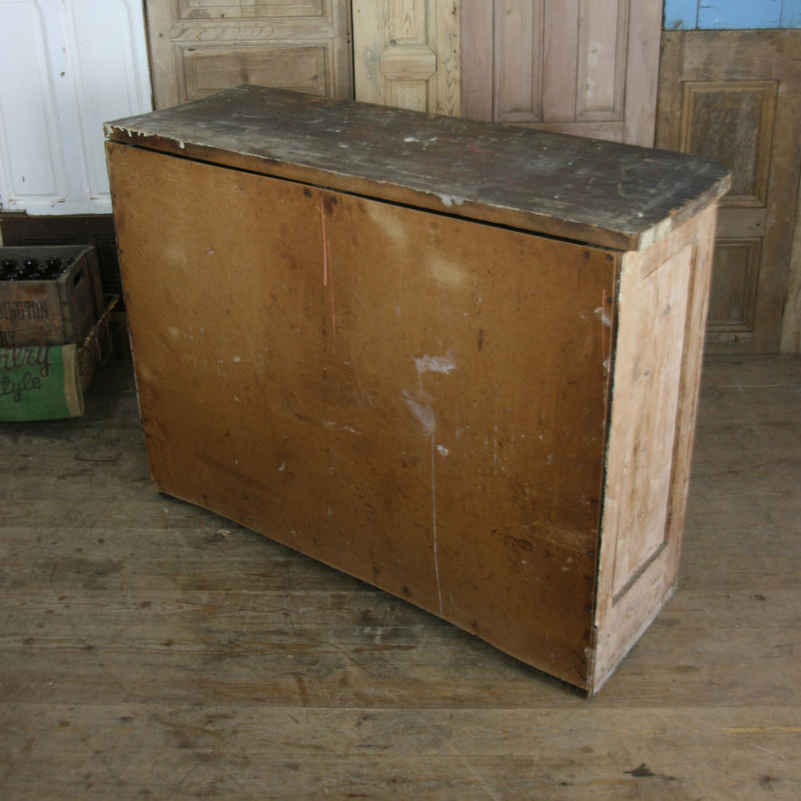 Vintage Rustic Pine Storage Cupboard