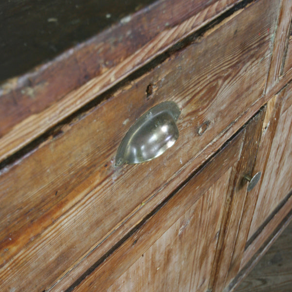 Vintage Rustic Pine Storage Cupboard
