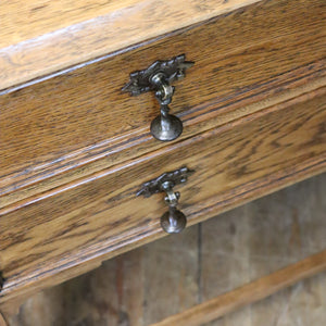 vintage_rustic_oak_chest_drawers_vanity_bathroon_unit