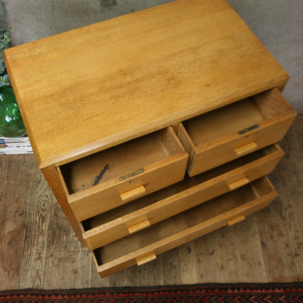 vintage_rustic_oak_chest_of_drawers