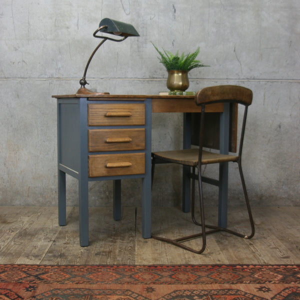vintage_rustic_oak_f&b_painted_school_desk