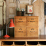Vintage Oak Filing Drawers