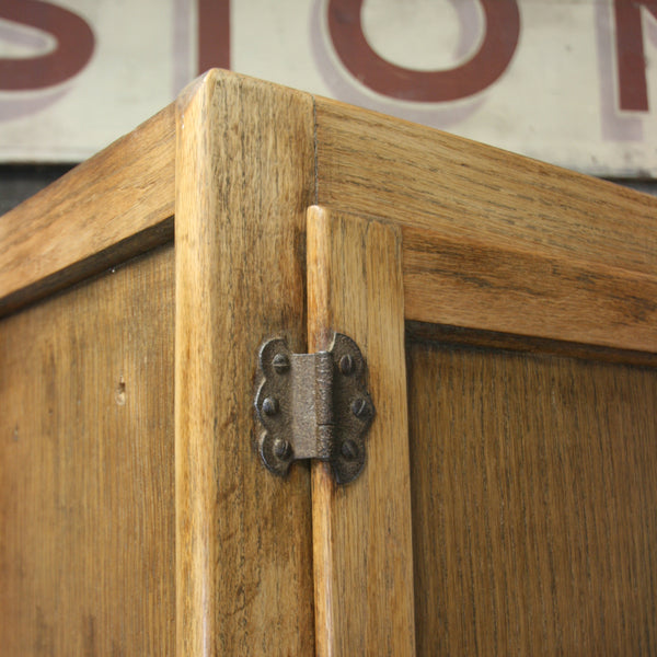 Vintage Rustic Oak Kitchen Pantry / Larder Cupboard