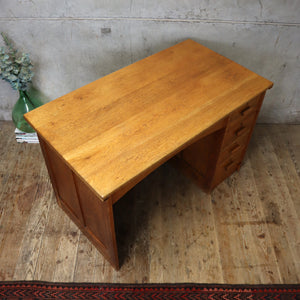 Vintage Rustic Oak Desk - 1308c
