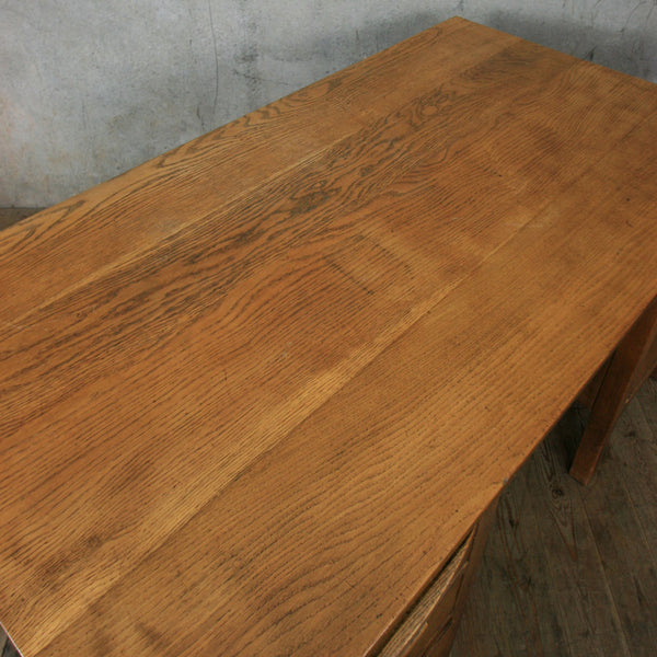 vintage_rustic_oak_pedestal_desk_school.11