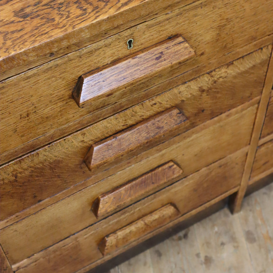 vintage_rustic_oak_school_drawers_mid_century