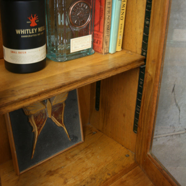 vintage_rustic_oak_school_kitchen_cupboard_cabinet