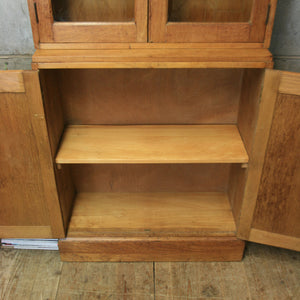 vintage_rustic_oak_school_kitchen_cupboard_cabinet