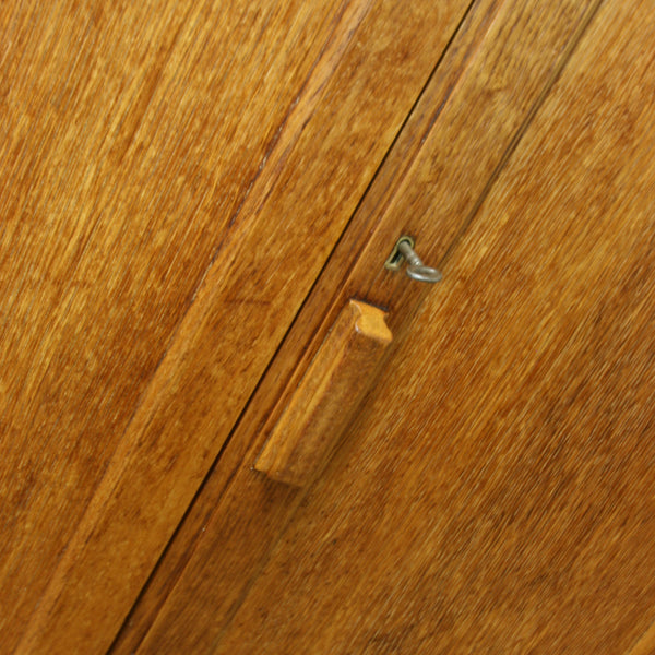 vintage_rustic_oak_school_kitchen_cupboard_cabinet