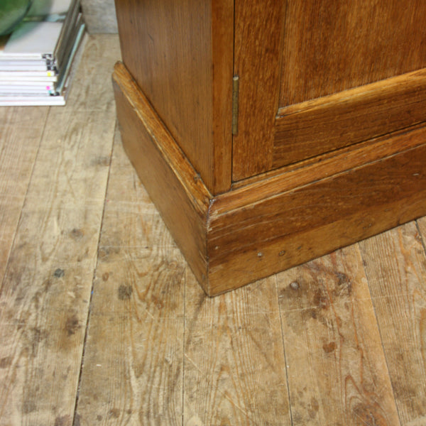 vintage_rustic_oak_school_kitchen_cupboard_cabinet