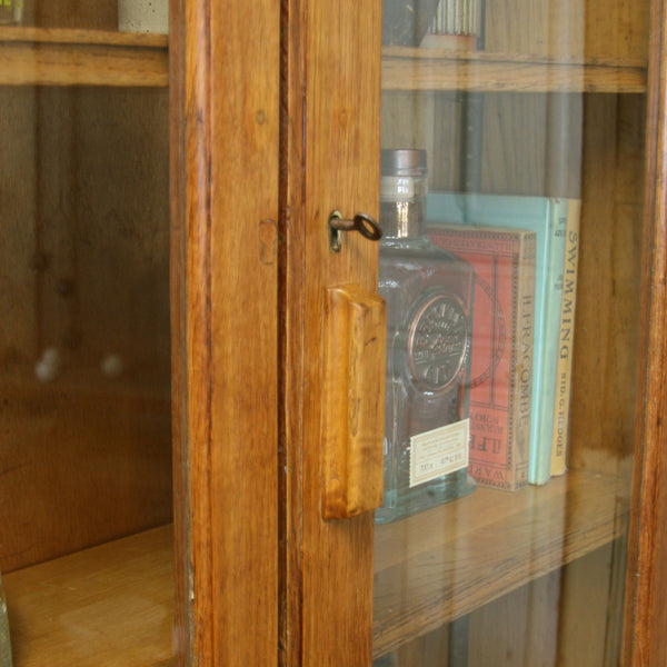 vintage_rustic_oak_school_kitchen_cupboard_cabinet