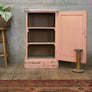 Small Rustic Pink Painted Storage Cupboard #0712