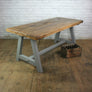 Reclaimed A-frame Rustic Trestle Table & Benches