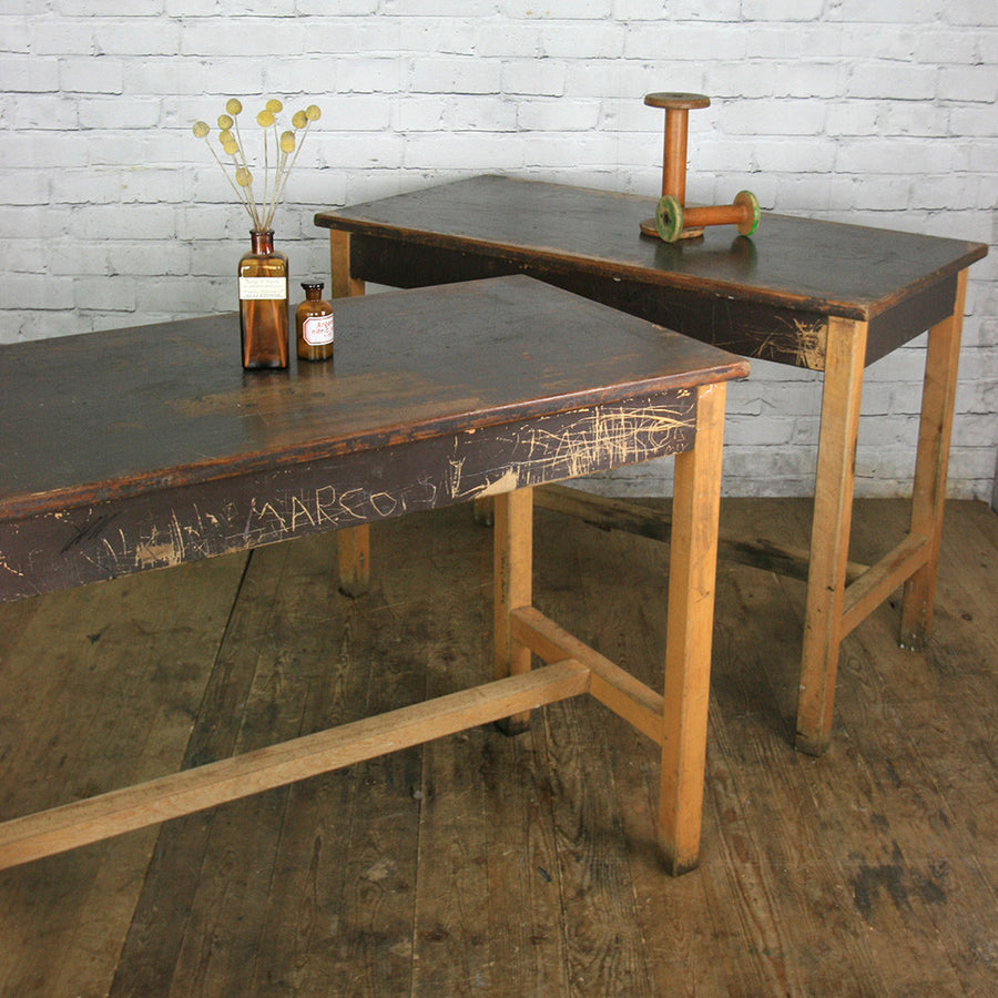 Vintage Industrial School Laboratory Table (over 20 available)
