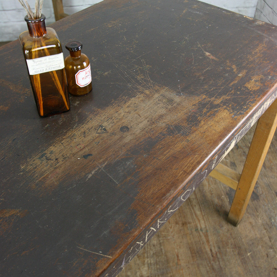 Vintage Industrial School Laboratory Table (over 20 available)