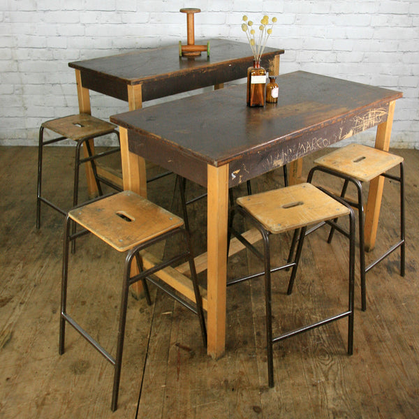 Vintage Industrial School Laboratory Table (over 20 available)
