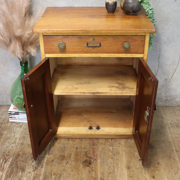 Vintage School Single Laboratory Cabinet - 2705c