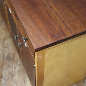 Vintage School Double Laboratory Cabinet / Sideboard - 2201e