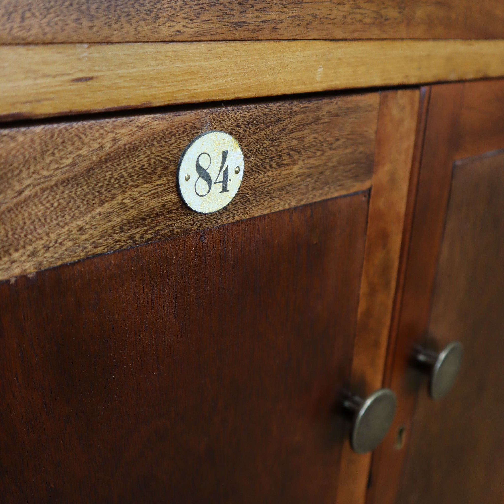 Vintage School Double Laboratory Cabinet / Sideboard - 2201e – Mustard ...