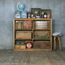 Vintage Oak Shelving Retail Display