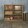 Vintage Oak Shelving Retail Display