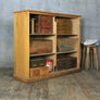 Vintage Oak Shelving Retail Display