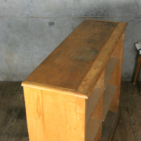 Vintage Oak Shelving Retail Display