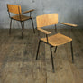 X3 Vintage School Stacking / Desk Chair - ADULT SIZE