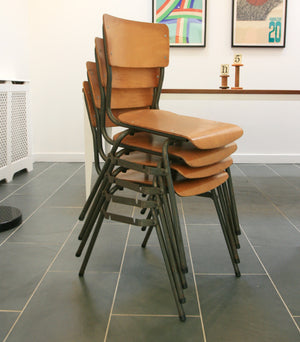 Vintage Industrial School Stacking Chairs (60+ available)