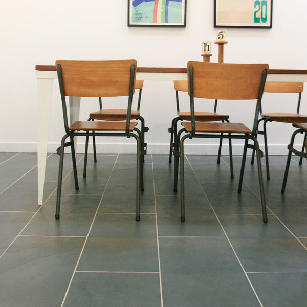 4 x Vintage Industrial School Stacking Chairs (last four available)